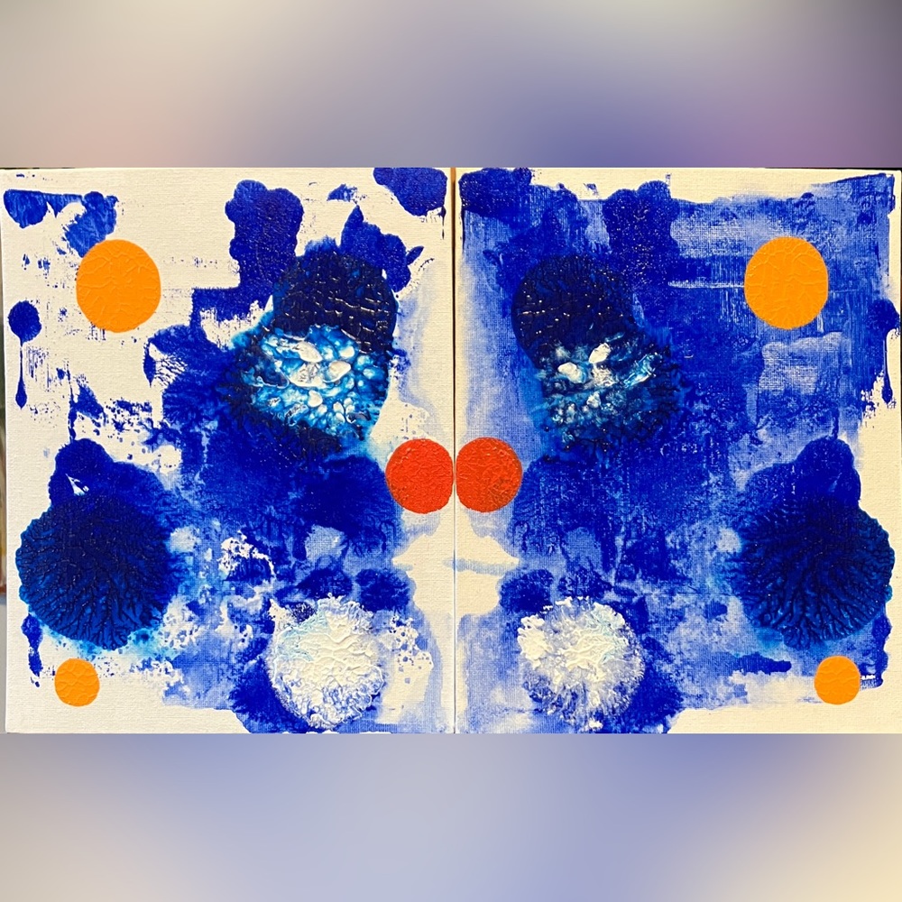 Original Abstract Art (8x10 Inch Panels - Two)
